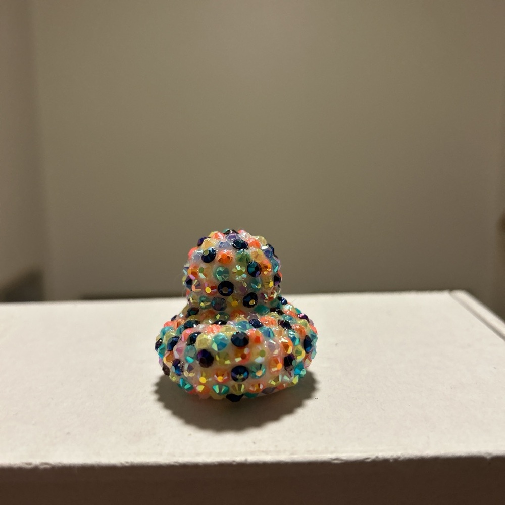 Multicolor Rhinestone Rubber Duck - Picture 3 of 4
